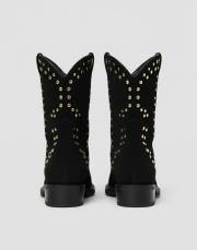 stud kovboy küt burun süet siyah bot siyah 4
