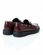 alvi kapsül detaylı bantlı kadın loafer- bordo 2