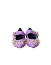 112 sivri burun toka ve trok detaylı lila deri babet lila 2