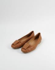 127 köşe burun plisefiyonk detaylı taba deri babet taba 3