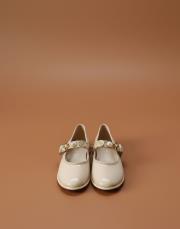 undo rugan yuvarlak burun toka detaylı babet ten 2