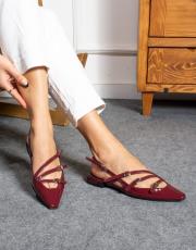 mari ithal vegan rugan deri üçlü çapraz toka bordo 2