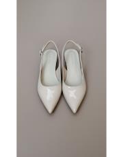 rozhex birinci sınıf ithal rugan deri sivri kalıp nude