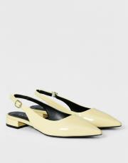 rozhex birinci sınıf ithal rugan deri sivri kalıp sarı 2