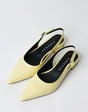 rozhex birinci sınıf ithal rugan deri sivri kalıp sarı 3