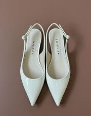 rozhex birinci sınıf ithal rugan deri sivri kalıp bej