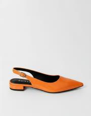 rozhex birinci sınıf ithal rugan deri sivri kalıp turuncu 2