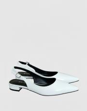 rozhex birinci sınıf ithal rugan deri sivri kalıp beyaz 3