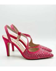 loli mat saten taşlı dekolte abiye ayakkabı sivri kalıptır pembe 3