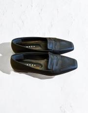 mona ithal birinci sınıf vegan deri köşeli burun babet siyah 2