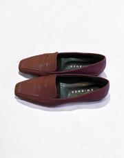 mona ithal birinci sınıf vegan deri köşeli burun babet bordo 3