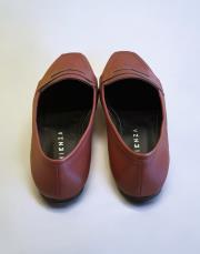 mona ithal birinci sınıf vegan deri köşeli burun babet bordo 4